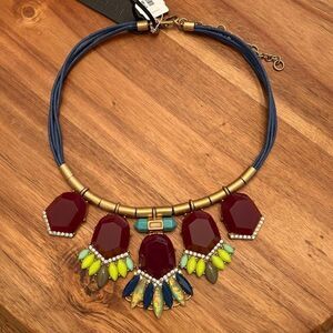 J.Crew | Cord Pendant Statement Necklace | 16” Adjustable